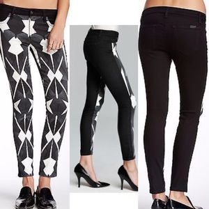 Joe’s Jeans Skinny Matrix Geo Black White